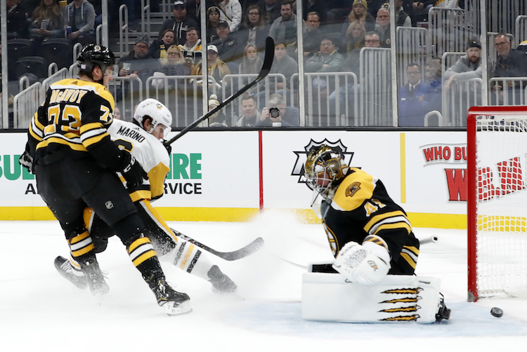 Scoring first NHL goal in Boston brings hockey journey full circle for Marino