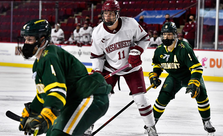 College Confidential: Carson Gicewicz gives veteran scoring boost to Minutemen