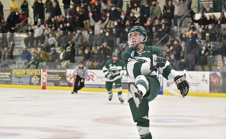 Even with new linemates, Plymouth State&rsquo;s Myles Abbate is still dominating