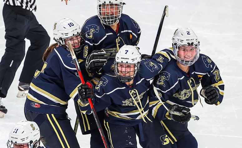 Shrewsbury girls hockey celebrates