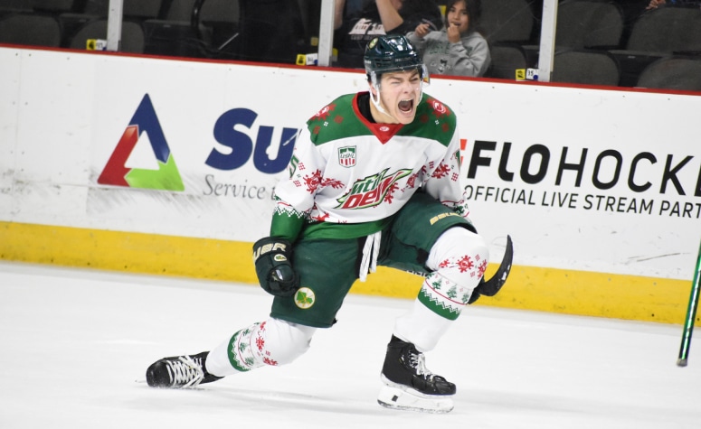 Owen Keefe has two goals since joining the Sioux City Musketeers of the USHL. (Brianna Homan)