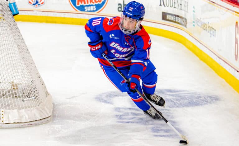 Dollar Beer Nights, rapping and playing big: Inside Chris Delaney&rsquo;s journey to UMass Lowell