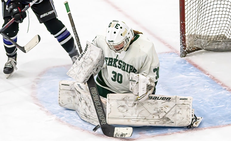 Katie Hurley could be one of the top goalies in prep this season. (Dave Arnold/NEHJ)