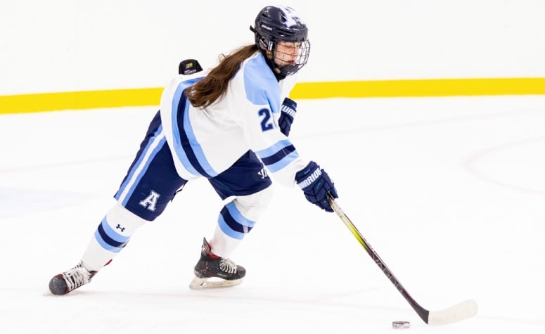 Sienna Glass is part of a key group of junior defenders at Andover. (Yuqi Qian)
