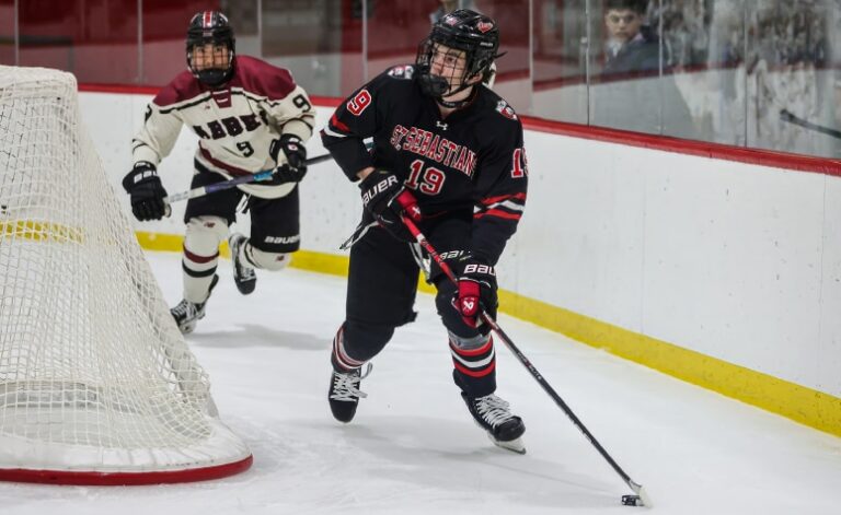 Jack Queally has a very high ceiling for St. Sebastian's. (Brian Kelly/NEHJ)