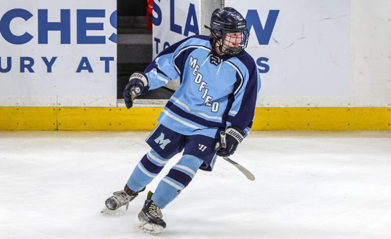 Genna MacDonald helped lead Medfield to a Division 2 title in 2025. (Brian Kelly/NEHJ)