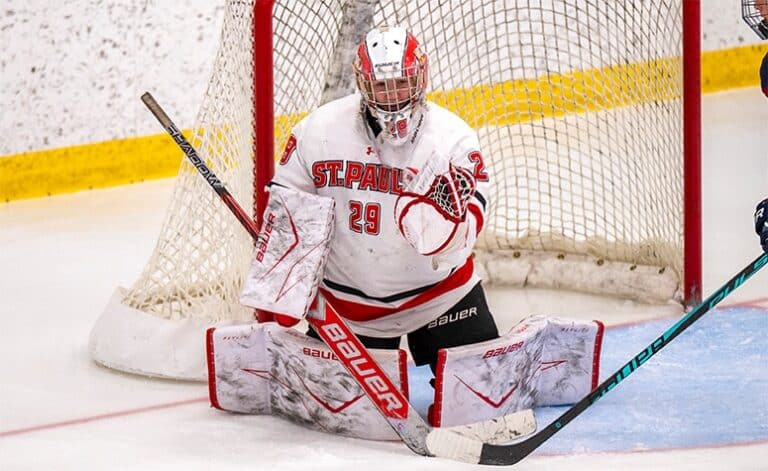 Paige MacPhee led St. Paul's to two key wins last week. (Patrick Donnelly/NEHJ)