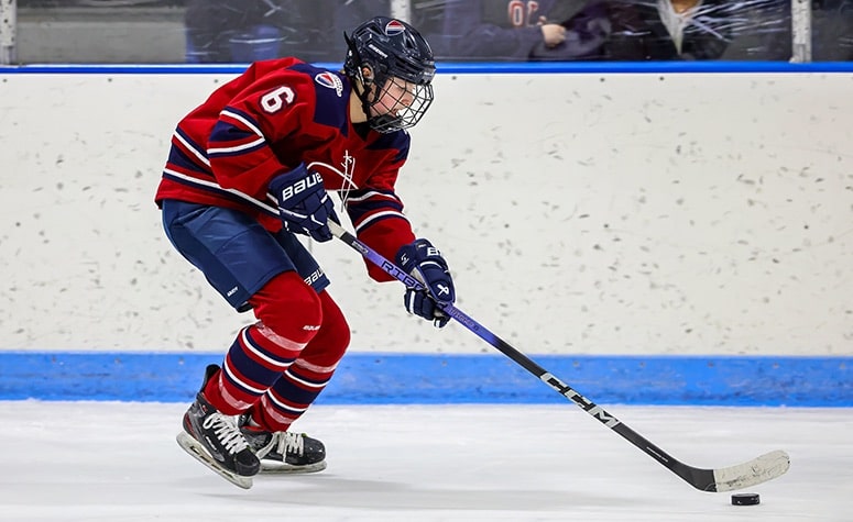 Sawyer Merrill had six points in two games for Dexter Southfield last week. (Brian Kelly/NEHJ)