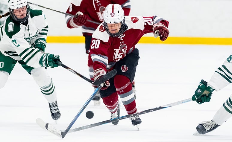 Easton Pramuka scored twice in the Elite 8 championship. (Jen Clawson Photo)