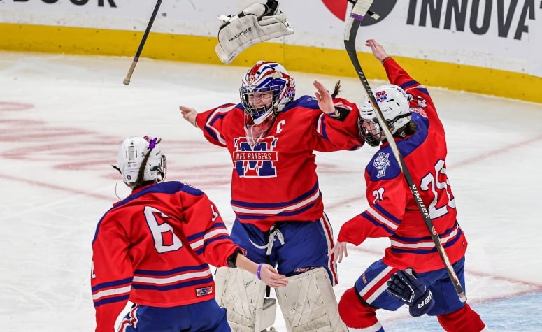 Lydia Barnes was the bedrock of Methuen/Tewksbury's championship run. (Brian Kelly/NEHJ)