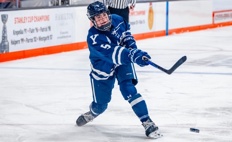 Molly Boyle was named a second team All-American after a standout freshman season at Yale. (Yale Athletics)
