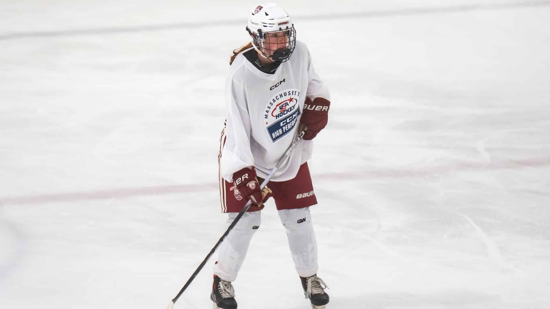 Lauren Dockray was one of several Governor's skaters to impress on Wednesday. (Patrick Donnelly/NEHJ)