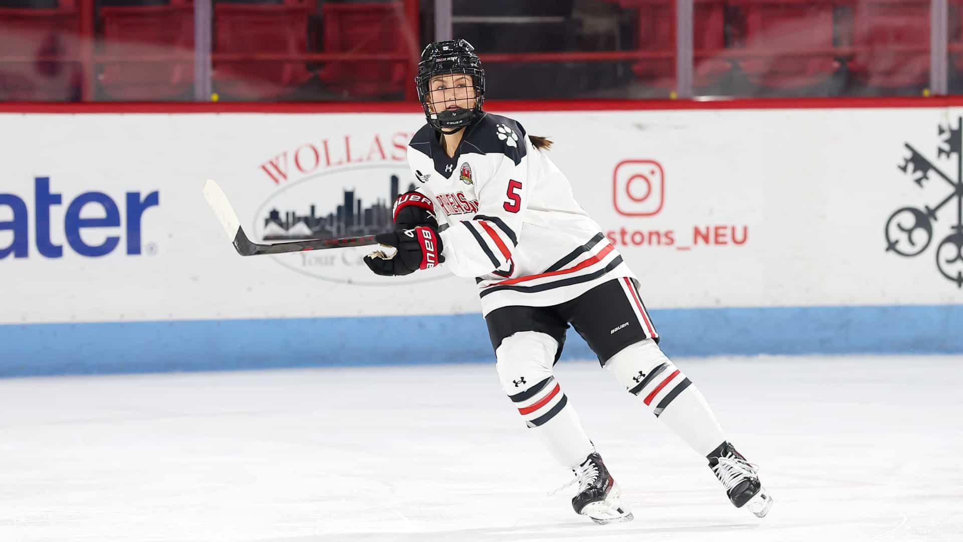 Molly MacCurtain reached the Frozen Four as a freshman at Northeastern. (Jim Pierce/Northeastern Athletics)