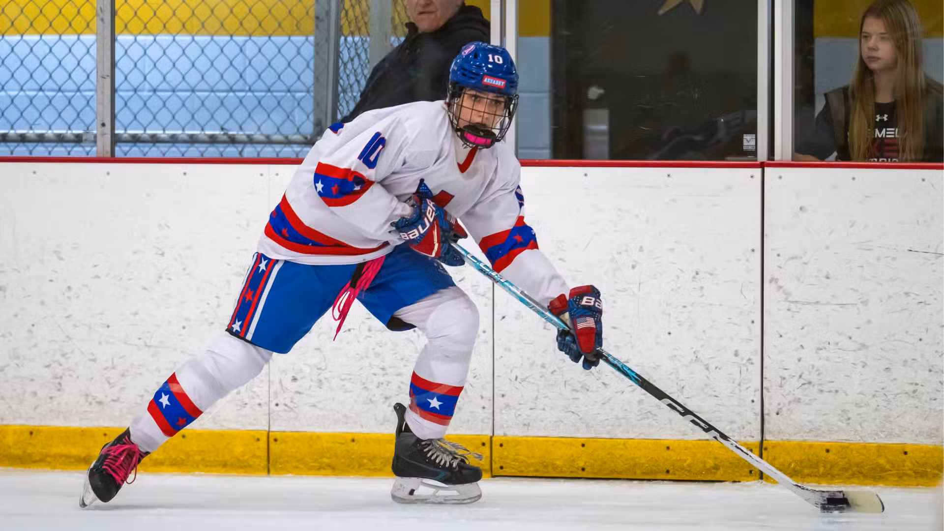 Emma Doucette has been a varsity standout at St. Mary's as a middle-schooler. (Patrick Donnelly/NEHJ)