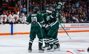 Dartmouth's recruiting strategy has morphed into a top New England program. (Dan Squicciarini/NurPhoto via Getty Images)